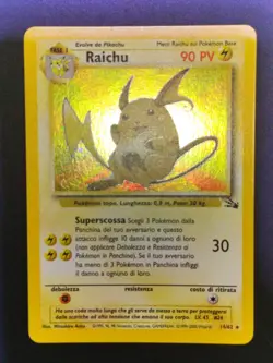 Raichu 14/62 Fossil Holo ITA - Pokemon Card Italiano Unlimited - 2000 Excellent - Image 4