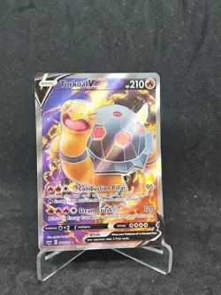 Pokemon Card  Torkoal V (188/202) Sword and Shield Ultra Rare Foil/Holo - Image 1