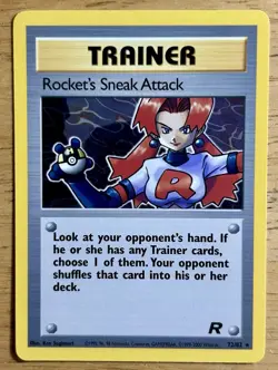Pokemon Rocket's Sneak Attack 72/82 Rare Team Rocket - Image 1