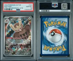 2024 Noctowl 141 (Pokemon Center) Pokemon Stellar Crown ETB Promo PSA 10 - Image 2