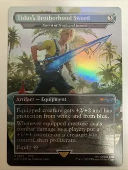 FOIL MTG Secret Lair Tidus's Brotherhood Sword 1867 Final Fantasy Holo - Image 1