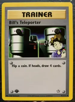 Pokémon TCG | Bill’s Teleporter 91/111 | Neo Genesis | 1st Edition | MINT - Image 1