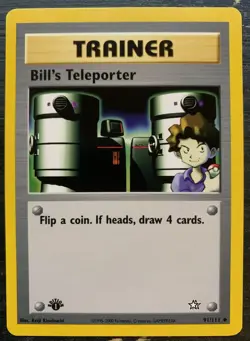 Pokémon TCG | Bill’s Teleporter 91/111 | Neo Genesis | 1st Edition | MINT - Image 3