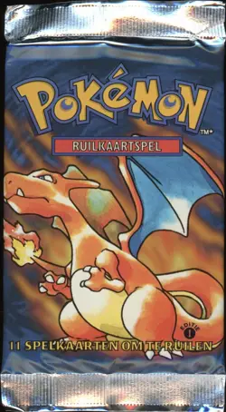 1999 Pokemon DUTCH 1st Edition Base Set Charizard Booster Pack Factory Sealed - Image 3