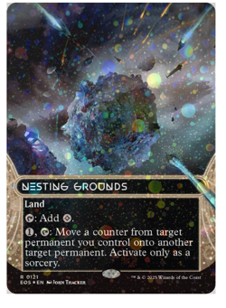 Nesting Grounds (0121) - Galaxy Foil - Borderless Edge of Eternities - Image 2