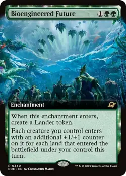 x1 Bioengineered Future - Foil - Extended Art R MTG Edge of Eternities M/NM, Eng - Image 1
