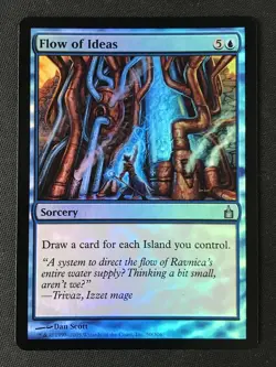 MTG Ravnica: City of Guilds #50 Flow of Ideas FOIL LP - Image 3