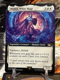 MTG | Minwu, White Mage (Extended Art) [FINAL FANTASY] NF - Image 1