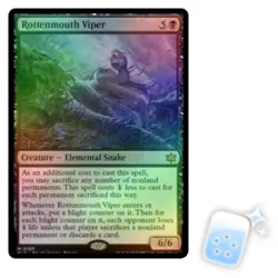 FOIL ROTTENMOUTH VIPER Bloomburrow BLB Magic MTG MINT CARD - Image 2