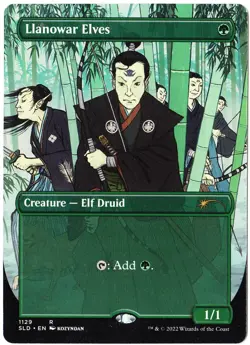 1x Llanowar Elves MTG Secret Lair Lightly Played - Image 3