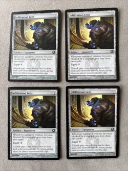 MTG 4x Infiltration Lens Scars of Mirrodin 167/249 Regular Uncommon SHIPS FREE - Image 1