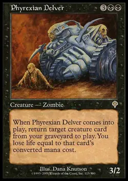 MTG - Phyrexian Delver - Invasion - NM, English Magic FLAT RATE SHIP - Image 2