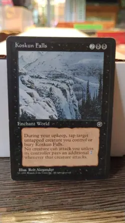 KOSKUN FALLS Magic the Gathering MTG 1995 Enchant World Trading Card TCG - Image 1