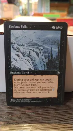 KOSKUN FALLS Magic the Gathering MTG 1995 Enchant World Trading Card TCG - Image 3