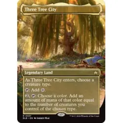 THREE TREE CITY (BORDERLESS) (337) Bloomburrow BLB Magic MTG MINT CARD - Image 1