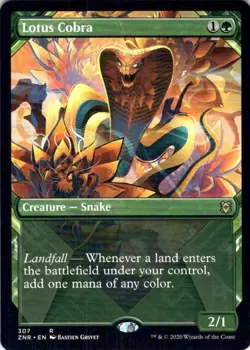 MTG Lotus Cobra (Showcase) (307) | NM | Zendikar Rising (ZNR) - Image 1