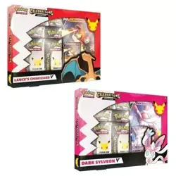 Pokemon TCG Celebrations Collections Lance's Charizard V & Dark Sylveon V (Pair) - Image 2