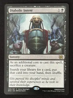1x MTG Diabolic Intent - The Brothers' War (BRO) #89 - Magic the Gathering - Image 3