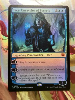 MTG Jace, Unraveler of Secrets - Foil, English Shadows Over Innistra - Image 1