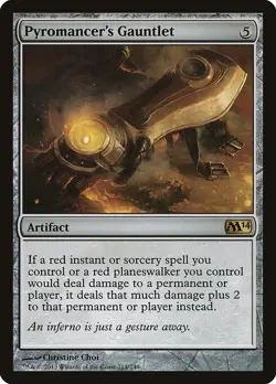 Pyromancer's Gauntlet (M14 214) Near Mint Foil - MTG single - Image 1