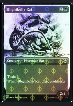 MTG - Karumonix, the Rat King blight belly rat  Showcase foil NM bundle - Image 4