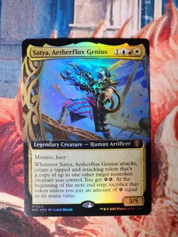 Satya, Aetherflux Genius Extended Foil Commander: Modern Horizons 3 MTG MH3 - Image 2