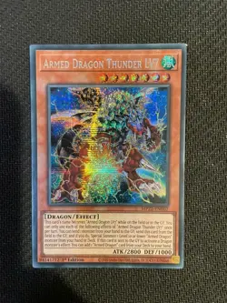 Armed Dragon Thunder LV7 - MP22-EN002 - Prismatic Secret Rare - 1st Ed - YuGiOh - Image 1