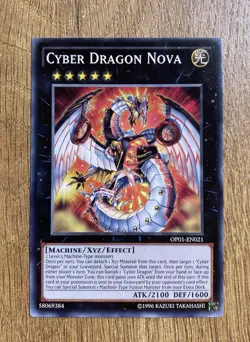 Cyber Dragon Nova | OP01-EN021 | Common | YuGiOh Card | Mint Condition - Image 1
