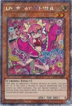 Yugioh! LiveTwin Ki-sikil - RA04-EN035 - Platinum Secret Rare - 1st Edition Near - Image 2