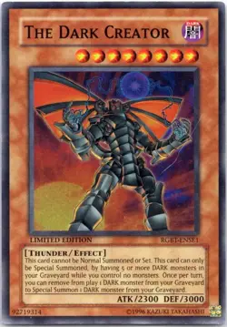 The Dark Creator - RGBT-ENSE1 - SUPER RARE - Limited Edition Yugioh TCG Card - Image 1