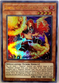 Zoroa, the Magistus of Flame - GEIM-EN002 1st Edition Ultra Rare YuGiOh TCG Card - Image 2
