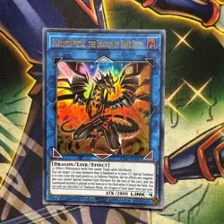 Yugioh! Darkness Metal, the Dragon of Dark Steel JUMP-EN087 Ultra Limited Ed NM - Image 3