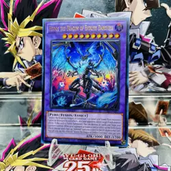 Yugioh Veidos the Dragon of Endless Darkness LEDE-EN092 Ultra Rare 1st Near Mint - Image 1