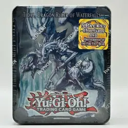 Yugioh 2013 Tidal Dragon Ruler Of Waterfalls Collectors Tin Factory Sealed New - Image 3