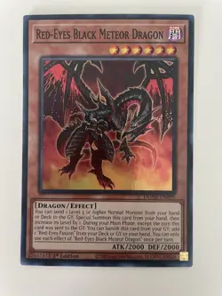 Yu-Gi-Oh! TCG Red-Eyes Black Meteor Dragon 1st Edition Super Rare DUNE-EN095 NM - Image 1