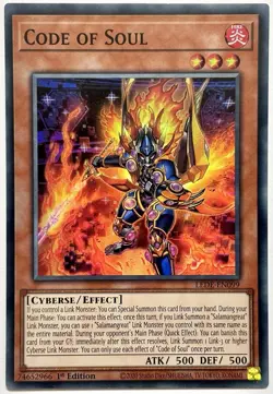 LEDE-EN099 Code of Soul - Super Rare 1st Edition Near Mint YuGiOh Card - Image 1