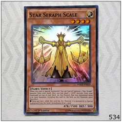 Star Seraph Scale - WSUP-EN019 - Super Rare 1st Edition Yugioh - Image 2