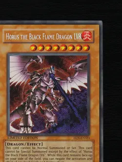 Yu-Gi-Oh Horus the Black Flame Dragon LV8 EEN-ENSE1 Limited Secret Rare NA 2005 - Image 6