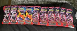 Pokémon Destined Rivals Sleeved Booster Packs Lot Of 10 Packs Pokemon - Image 1