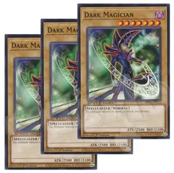 Yugioh - Dark Magician x 3 - 1st Edition LP - Plus Free Holographic Card - Image 2