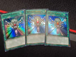Yugioh! 3x Monster Reborn RA03-EN052 Ultra Rare Playset - Image 1