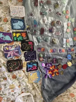 Pokemon TCG Playing Dice, Damage Counters, Pins & Coins And Dividers - Image 16