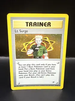 Pokémon Lt. Surge 17/132 Gym Heroes Holo Rare Unlimited - Image 1