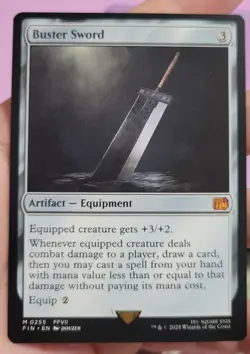 Buster Sword - Final Fantasy - (Regular) Magic The Gathering Card - Image 1