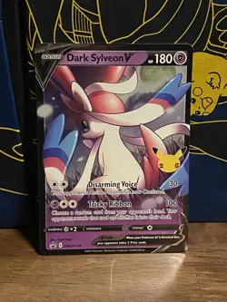 PokÃ©mon TCG Dark Sylveon v Celebrations Black Star Promo Card SWSH134 - Image 1