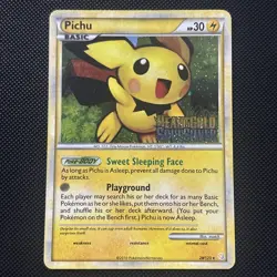 Pichu 28/123 Heartgold Soulsilver Holo Stamped Prerelease Promo Pokemon TCG LP - Image 1