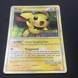 Pichu 28/123 Heartgold Soulsilver Holo Stamped Prerelease Promo Pokemon TCG LP - Image 2