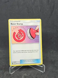 Pokemon Card Reset Stamp 206a/236 Unified Minds  Uncommon Non-Foil - Image 1