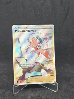 Pokemon Card  Professor Burnet (TG26/TG30) Silver Tempest Trainer Gallery Ultra - Image 1