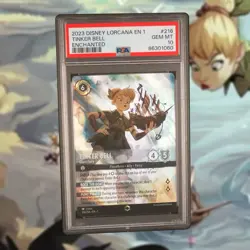 Disney Lorcana Tinker Bell Giant Fairy Enchanted Card 216/204 The First Chapter - Image 1